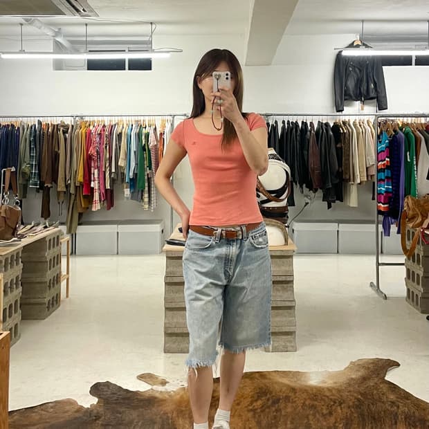 BURBERRY y2k t-shirts 버버리 베이비핏 티셔츠