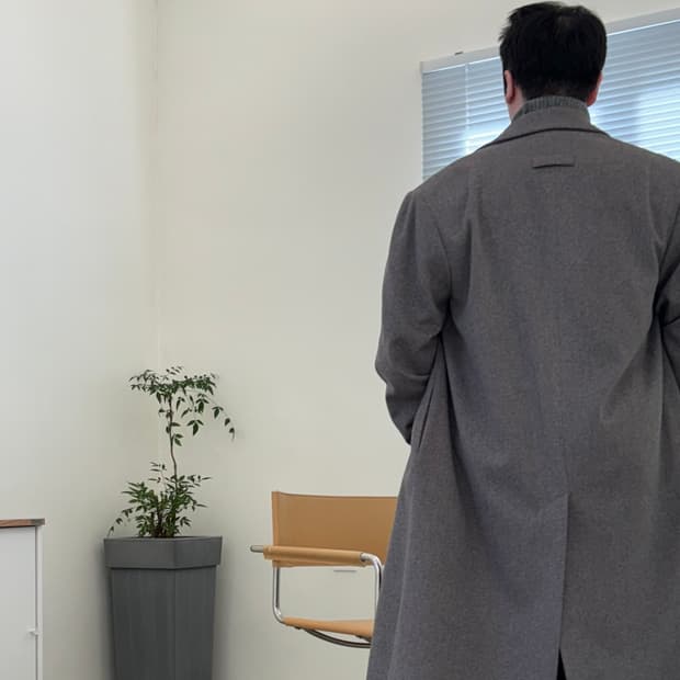 피어오브갓 오버사이즈 코트 멜란지그레이 23fw