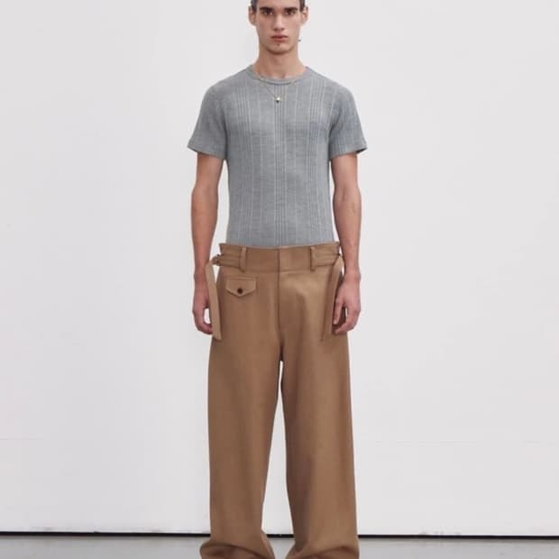 렉토 페이톤 버진 울 팬츠 M 새상품