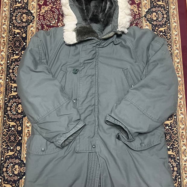 미군 오리지널 N-3B 파카 84년 DSA