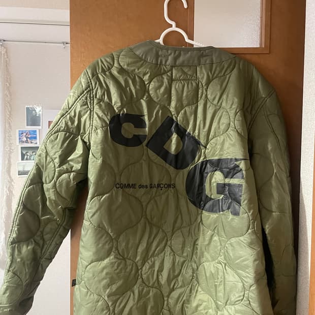 꼼데가르송 CDG X 알파인더스트리 라이너 퀼티드 자켓 깔깔이 S