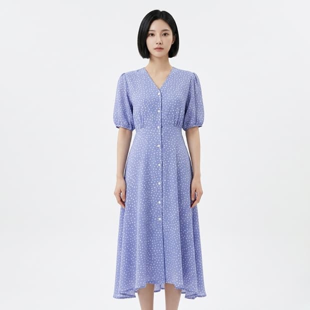 Clizy 보라색 원피스