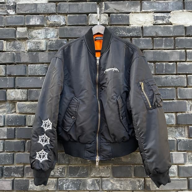 [1] Project G/R 메탈릭 봄버 자켓 블랙
