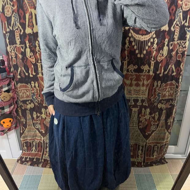 Old Uniqlo 히코리 스트라이프 후드집업