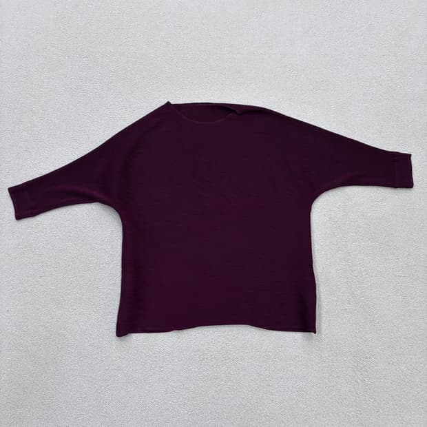 88 닥스 버건디 긴팔 티셔츠 0313E