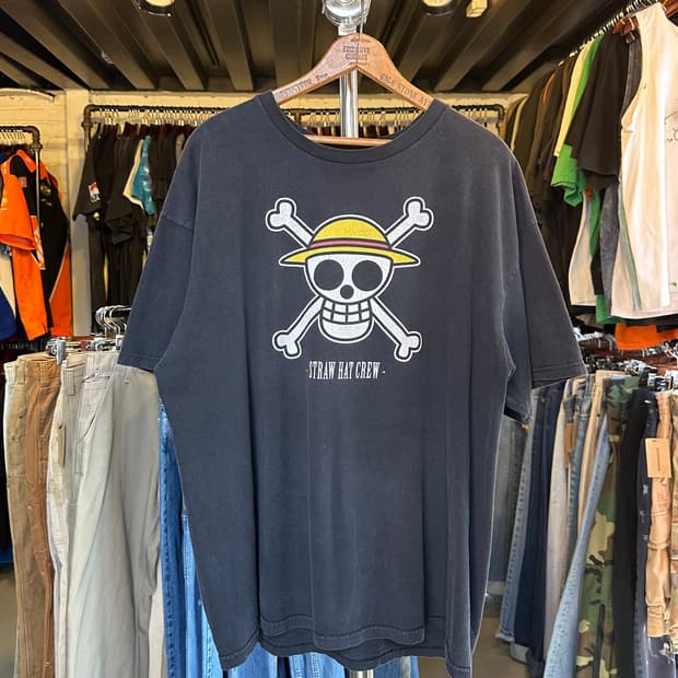 원피스 애니메이션 프린팅 티셔츠