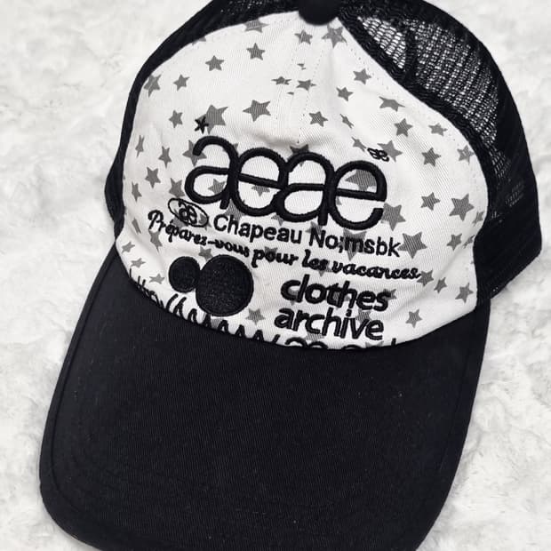 에이이에이이 별 메쉬캡 볼캡 모자  aeae