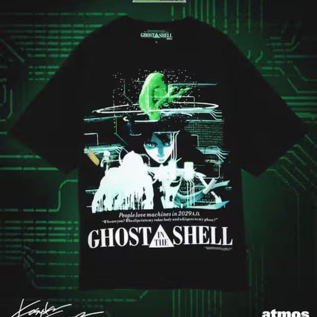 XL)공각기동대x아트모스 한정판 티셔츠 새제품