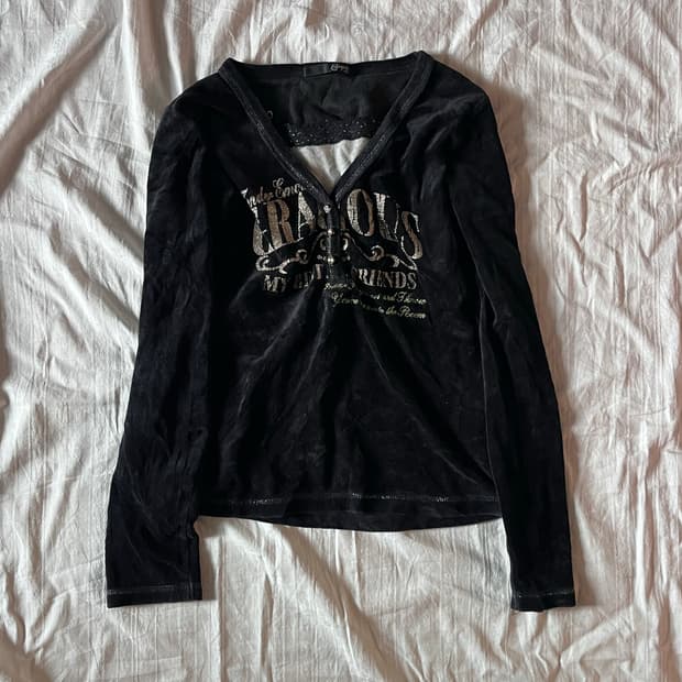 Vintage Punk Mood Print Velvet 