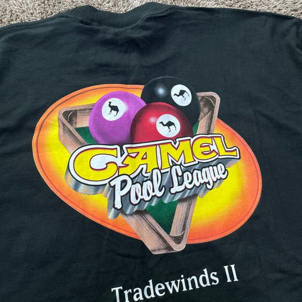 90s 카멜시가렛 프로모 티셔츠 camel tee