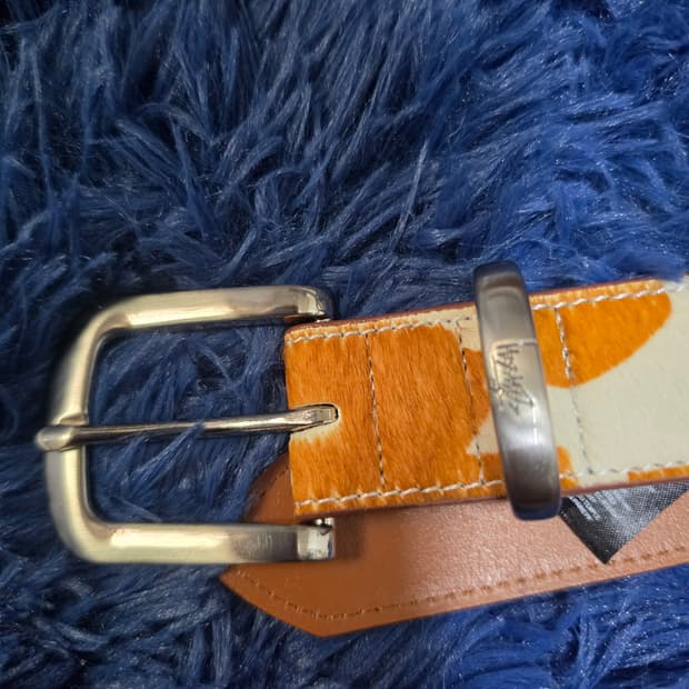 [S/M]스투시 애니멀 패턴 송치 벨트