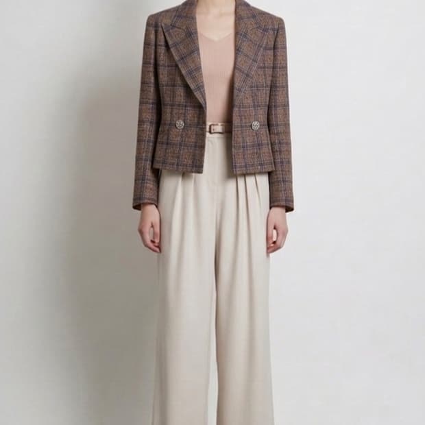 미샤 린넨블렌드 자켓 44사이즈(55가능)