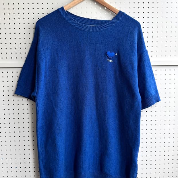 아더에러 22S/S 트윈 하트 로고 레이어드 니트