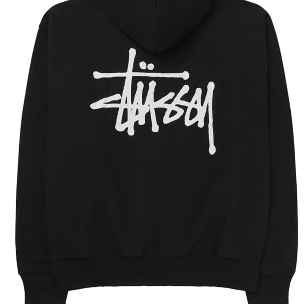 스투시 후드집업 블랙