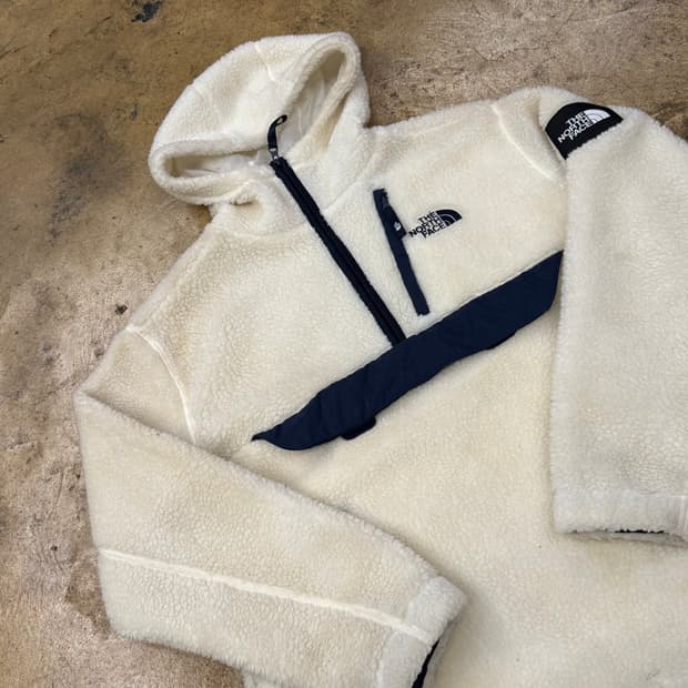 [정품/M,95] 노스페이스 후리스 뽀글이 후드 아노락 b8