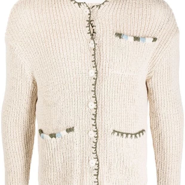 Story mfg. GRANDAD 스티치 디테일 가디건