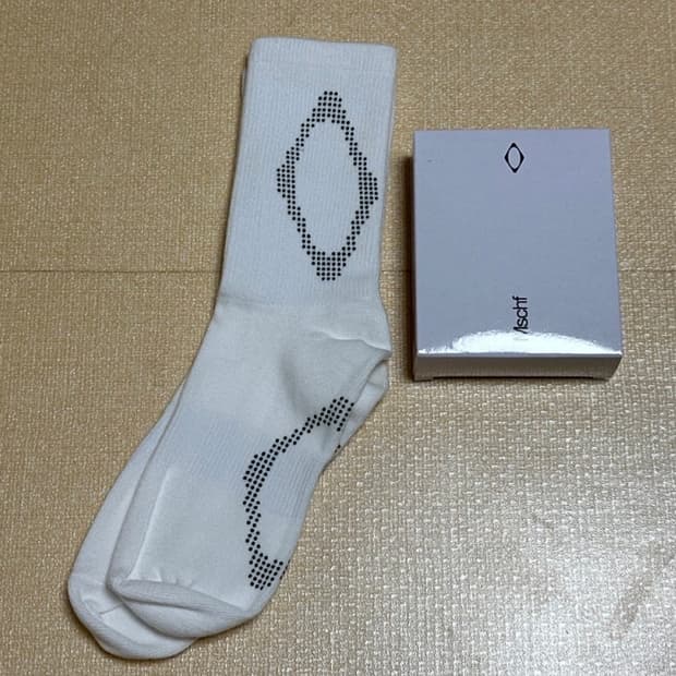 미스치프 양말 새상품 화이트