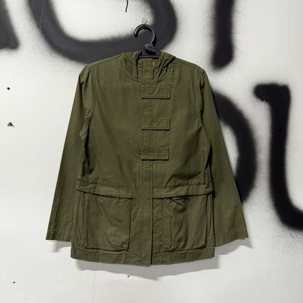 VTG 빈티지 벨크로 디테일 밀리터리 필드 후드 자켓