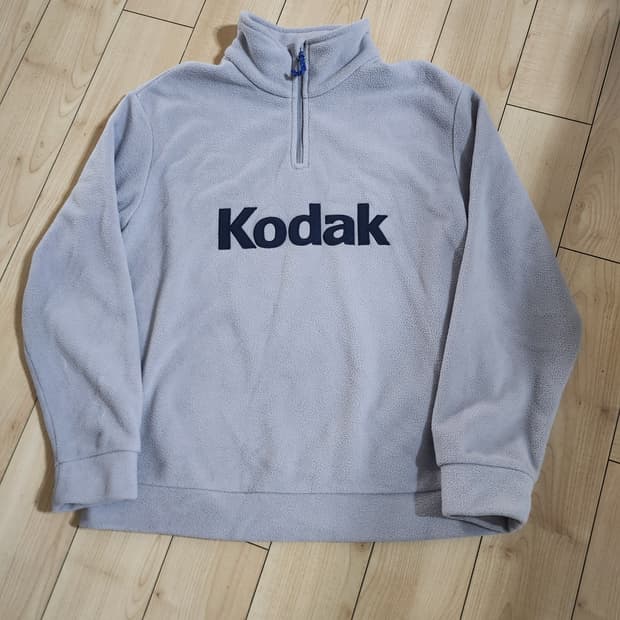 코닥  세미오버핏 후리스반짚업