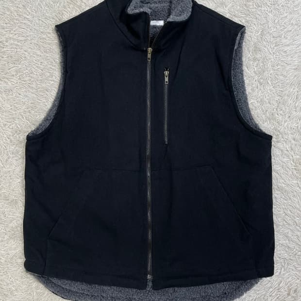 빈티지 후리스 집업 조끼/#2922