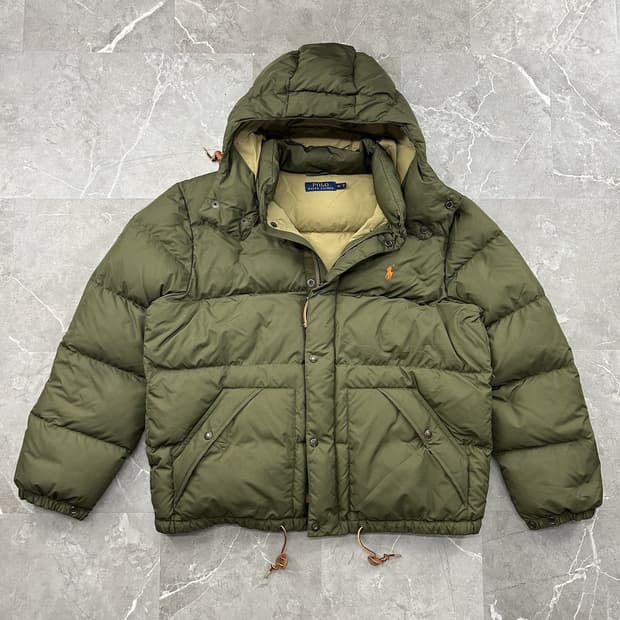 20FW 폴로 랄프 로렌 밀리터리 톤 다운 패딩 올리브카키