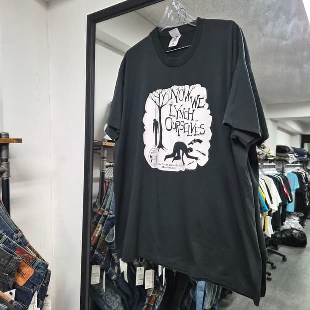 90s Now We Lynch Ourselves 빈티지 그래픽 티셔츠