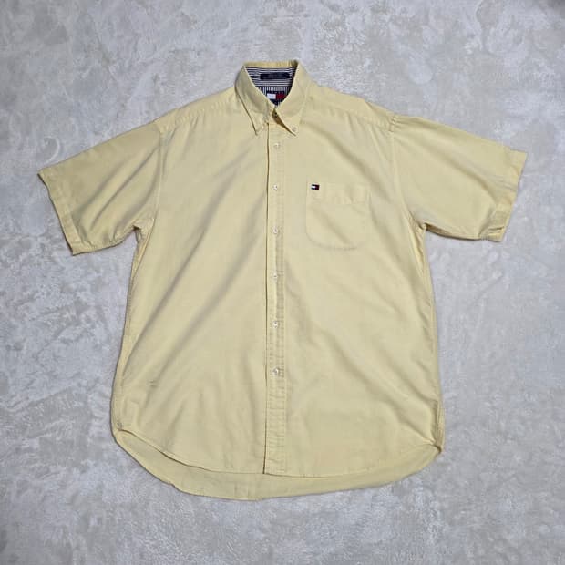 (L)타미힐피거 빈티지 반팔 셔츠 