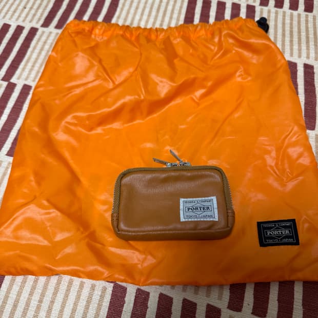 요시다 포터 프리스타일 멀티 코인 케이스 카멜 색상