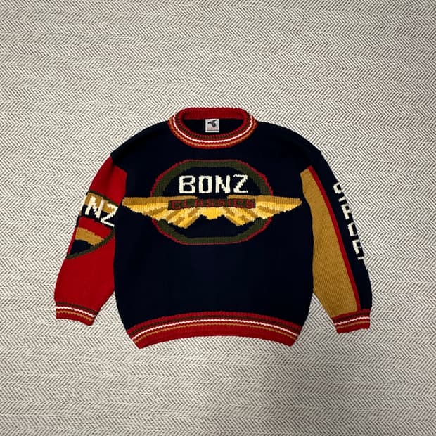 BONZO hand made knit wool sweater