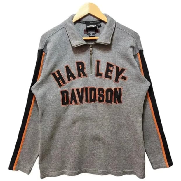 할리데이비슨 니트 반집업