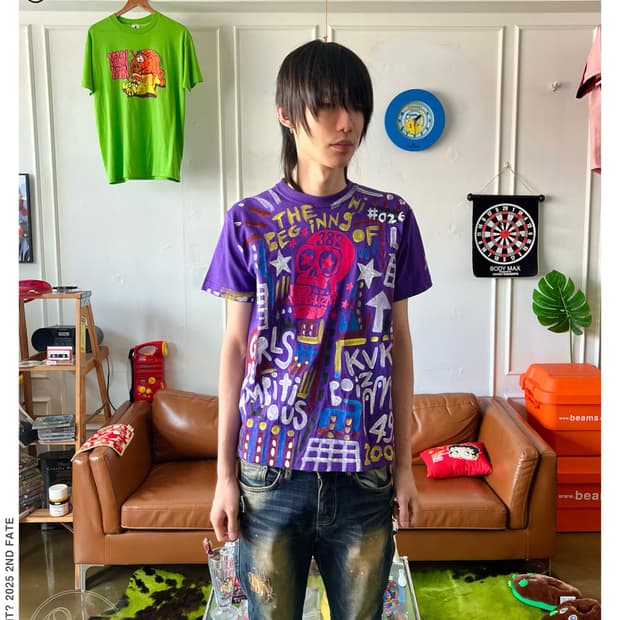 Jpn Vintage Hand Graffiti Paint T-Shirt