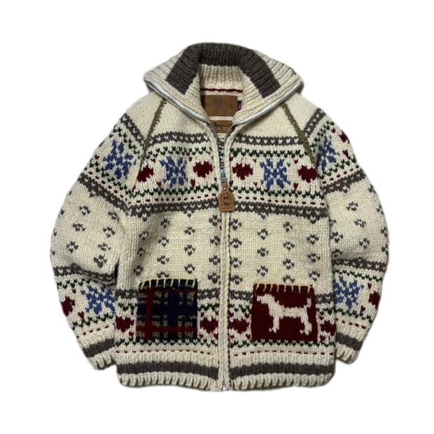 Canadian Sweater 캐나다 코위찬 헤비울 스웨터 