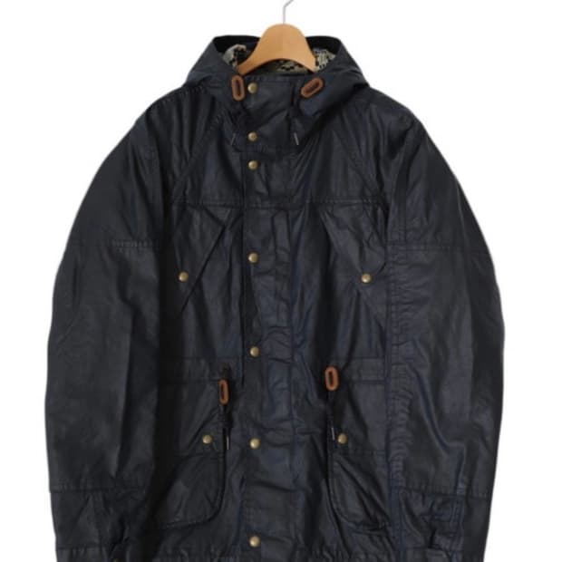 RRL 오일클로스 후드 자켓 L