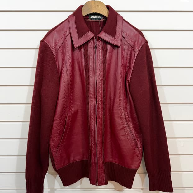 TORRAS 레더 니트 자켓 (Made In Spain) 