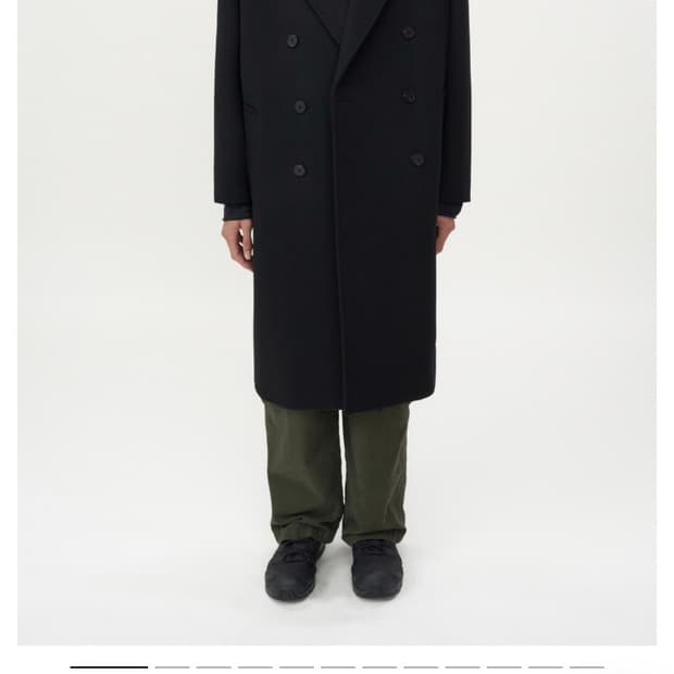 인사일런스 캐시미어 더블 롱코트 m새상품