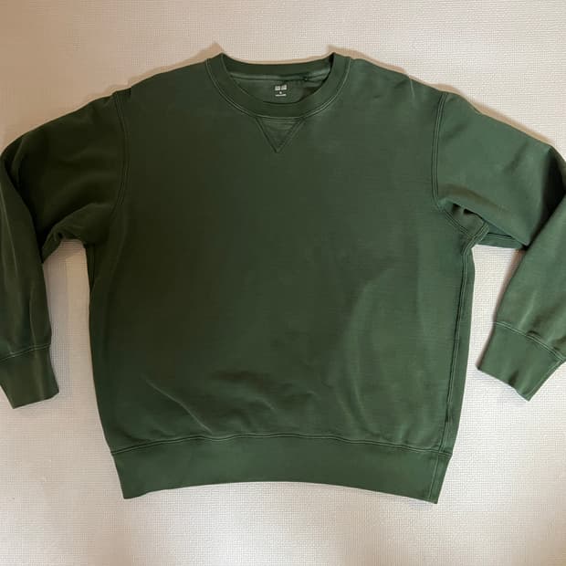 무료배송 - 유니클로 스웨트셔츠 맨투맨(그린) XL