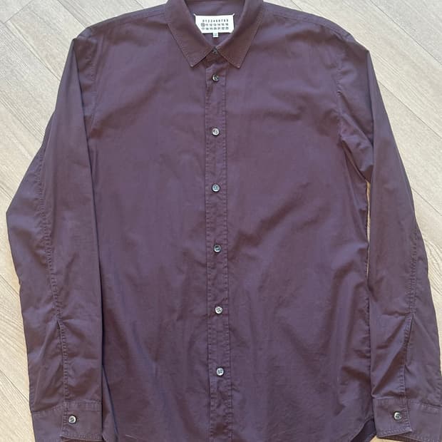 (50) 메종 마르지엘라 셔츠 버건디