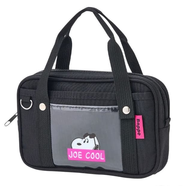 스누피 외출 미니 백 파우치 조이쿨 블랙