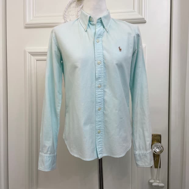 RALPH LAUREN SPORT mint brown pony slim 