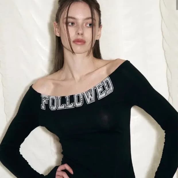 플리즈노팔로우 스톤 탑 블랙