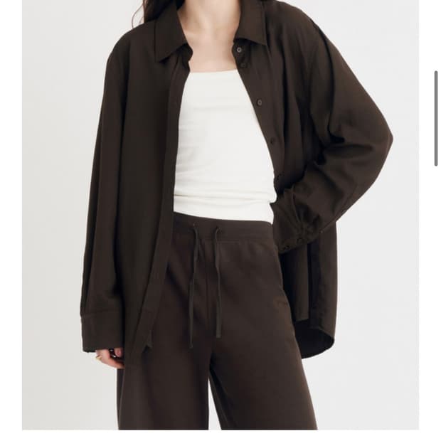 나일로라 브라운 셔츠M