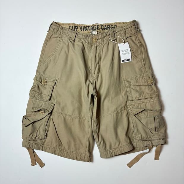 Selected 00's 헤비 코튼 카고 반바지 PN9069