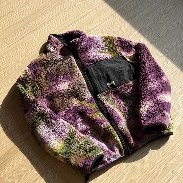 스투시 리버시블 타이다이 플리스 자켓 L size