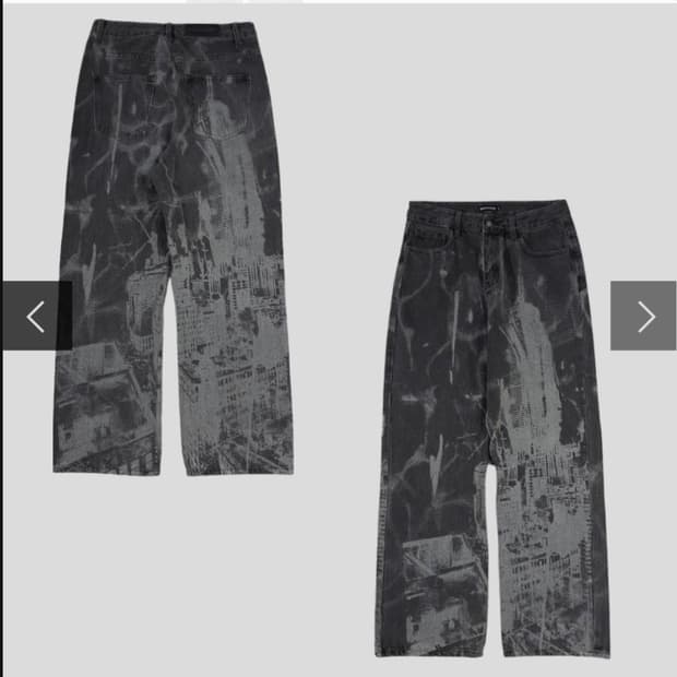 nastykick 시티스케이프 블랙 데님