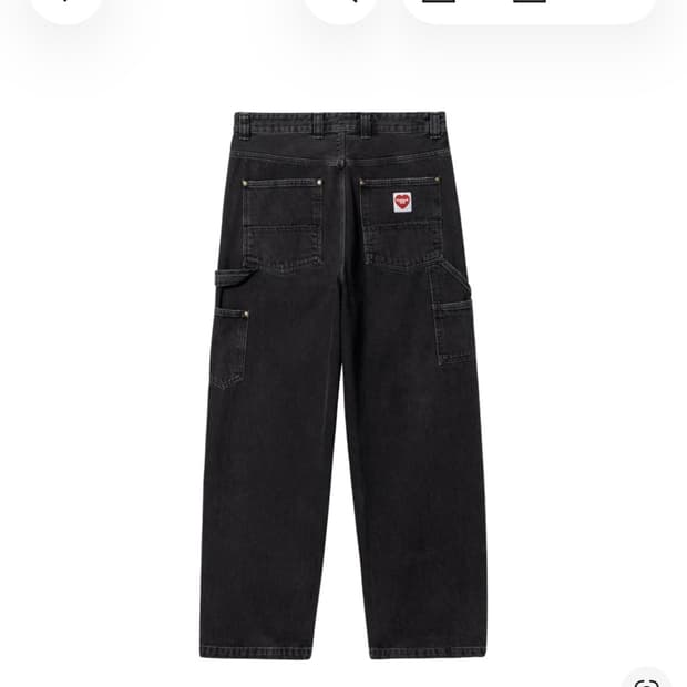 칼하트 WIP 더블 니 하트 로고 XL