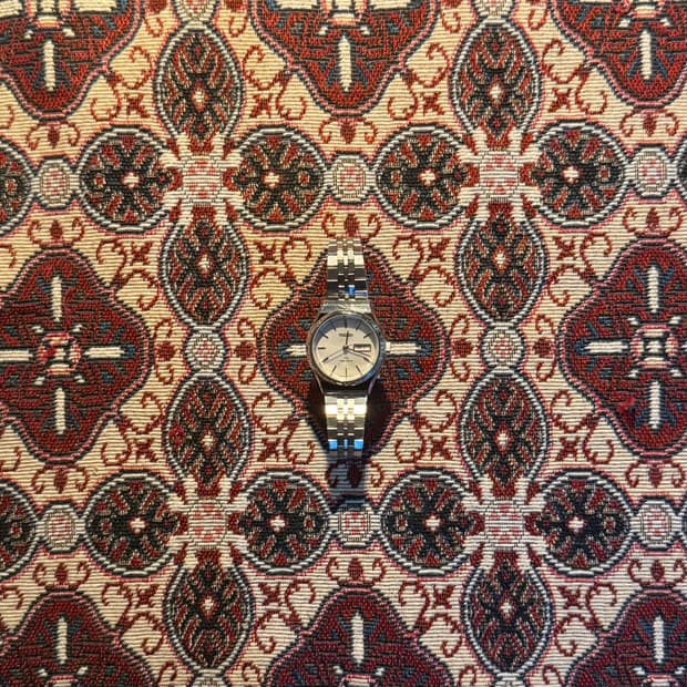 RICOH 빈티지 메탈 여성용 워치