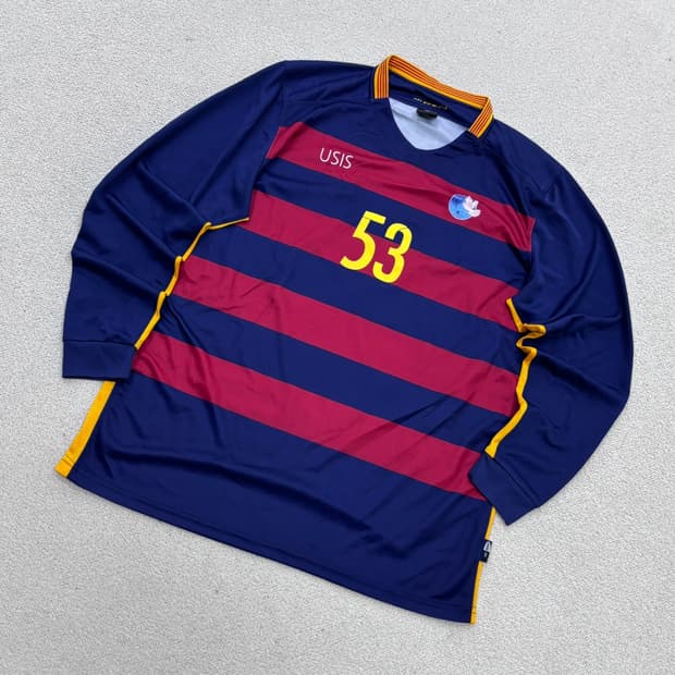3XL USIS 바르셀로나 축구 긴팔 유니폼 0706E2