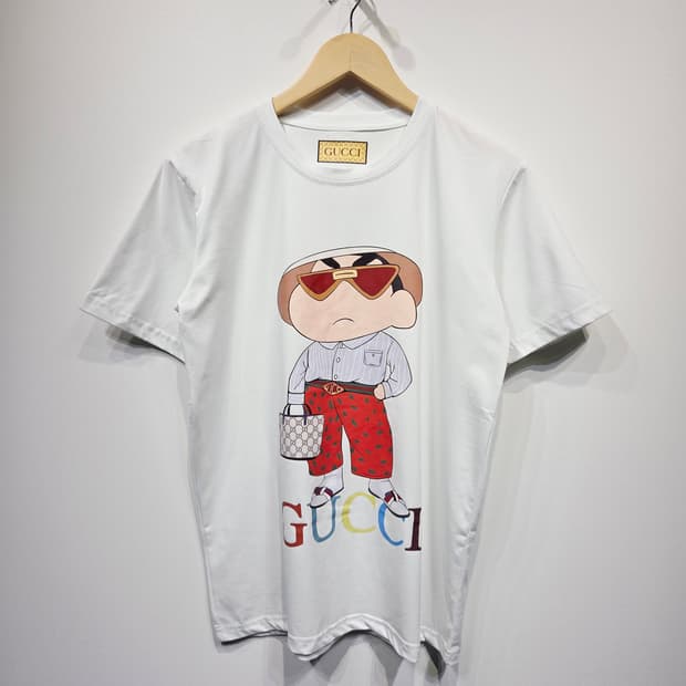 빈티지. 짱구찌 화이트 티셔츠