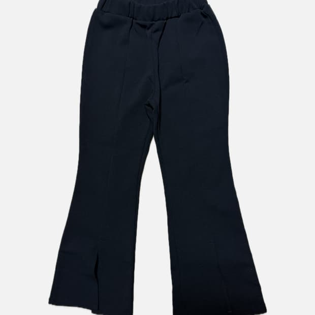 앞 트임 부츠컷 기모 트레이닝 팬츠