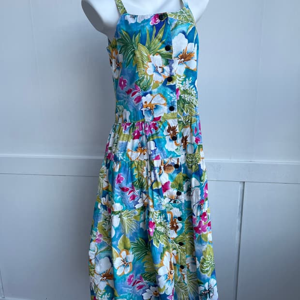 Morning Lake 플라워 민소매 원피스